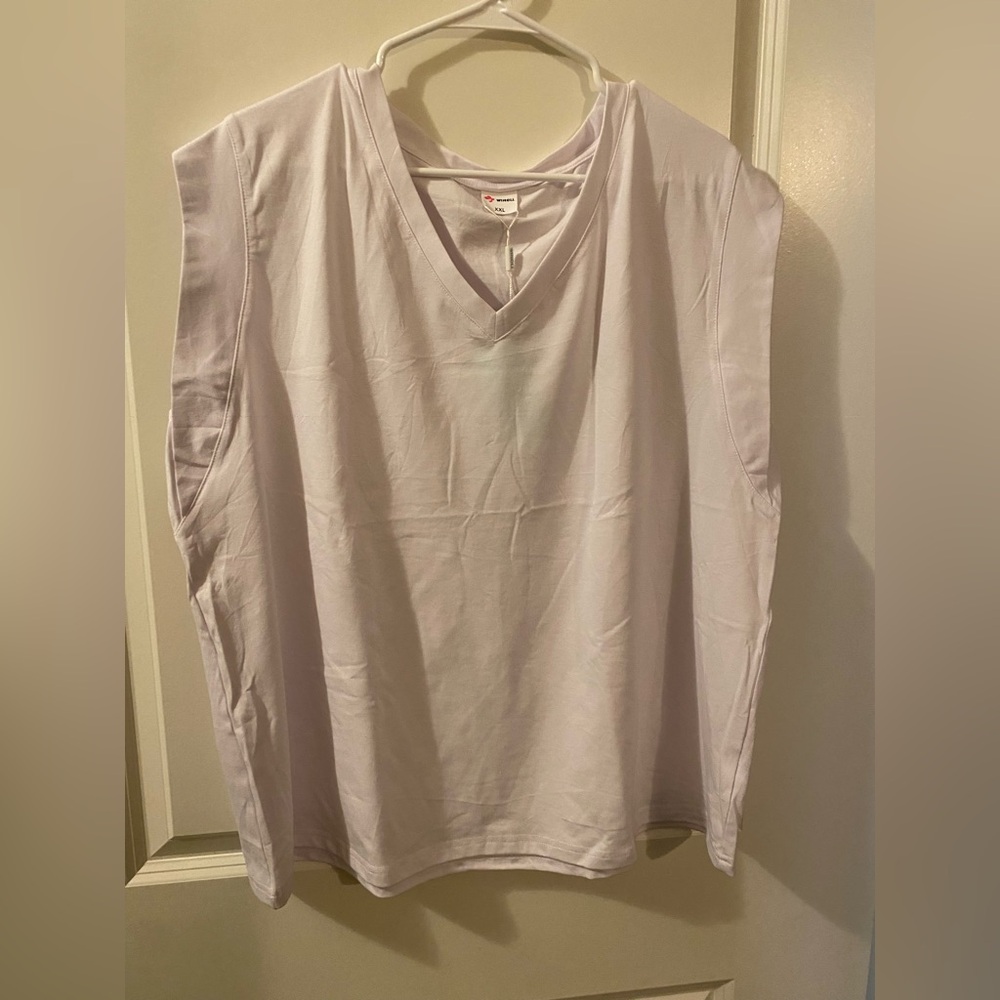 Wiholl White Sleeveless Top